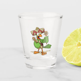 Verre A Shot Le perroquet avec Maracas
