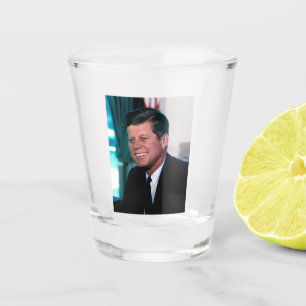 Verre A Shot Le président américain John F. Kennedy dans le bur