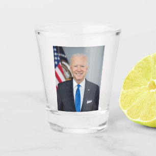 Verre A Shot Le président Joe Biden Portrait de la Maison Blanc