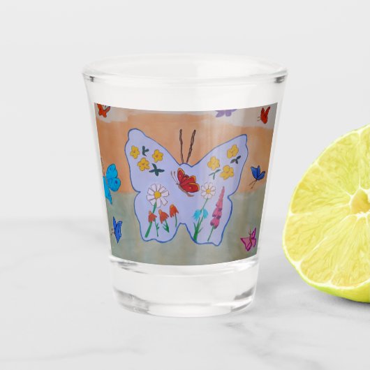Verre A Shot Le rêve papillon (Devant)
