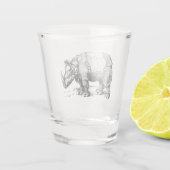 Verre A Shot Le rhinocéros (Dos)