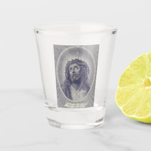 Verre A Shot Le Saint Visage de Jésus avec Couronne d'Épines Ar