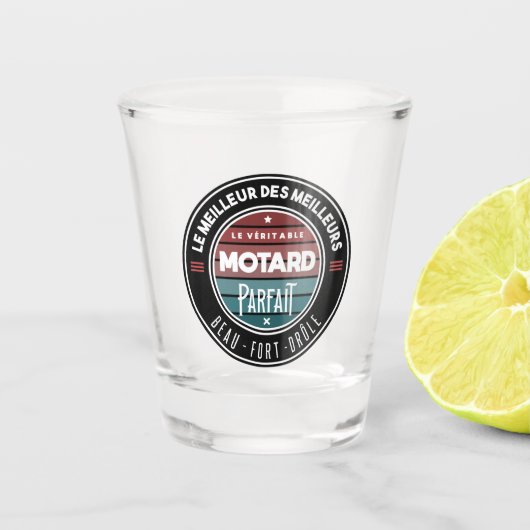 Verre A Shot Le véritable motard parfait (Devant)