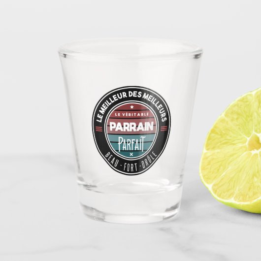 Verre A Shot Le véritable parrain parfait (Devant)