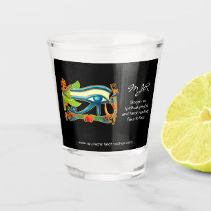 Verre A Shot Lecteur psychique avec logo Mystic Eye of Horus