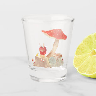 Verre A Shot Lecture de Conte de Fées : Fille Lapin sous Champi