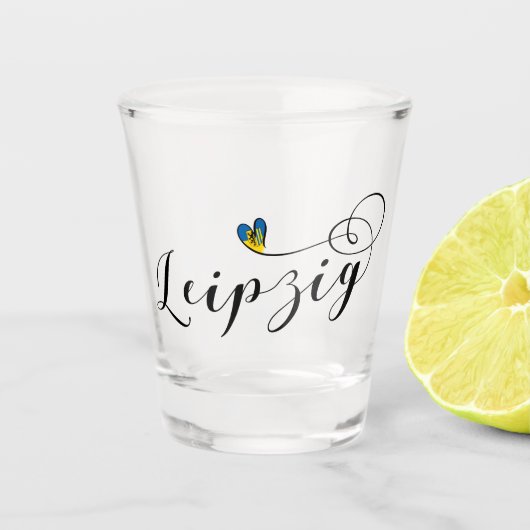 Verre A Shot Leipzig Heart, Allemagne (Devant)