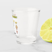 Verre A Shot LEMON DROP MARTINI Cocktail Recette Art (Droite)