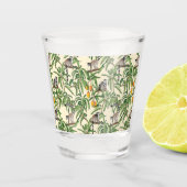 Verre A Shot lemurs and branches mango seamless pattern   (Devant)