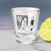 Verre A Shot L'enquêteur avertit M. Pig de sa paille.