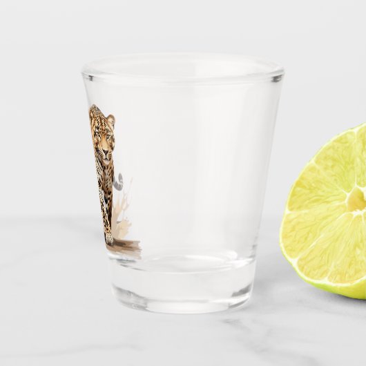 Verre A Shot Leopard (Droite)