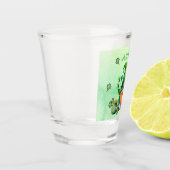 Verre A Shot Leprechaun - Gnome Avec Pot D'Or Personnalisé (Gauche)