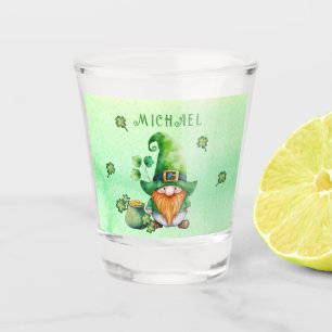 Verre A Shot Leprechaun - Gnome Avec Pot D'Or Personnalisé
