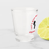 Verre A Shot Les barmans en mariage d'amour sur mesure (Gauche)