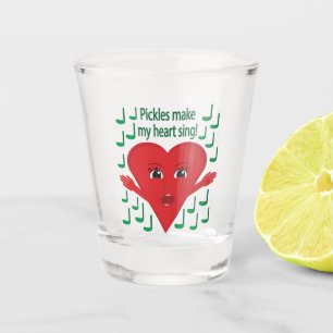 Verre A Shot "Les cornichons font chanter mon cœur !" Cœur chan