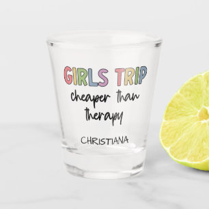 Verre A Shot Les Filles Voyagent Moins Cher Que La Thérapie   F