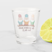 Verre A Shot Les gnomes m'ont incité à le faire (Dos)