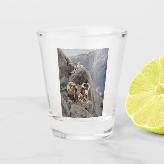 Verre A Shot Les guerriers d'Apache : une embuscade sur la cava (Devant)