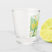 Verre A Shot Les jonquilles jaunes et blanches au printemps (Gauche)