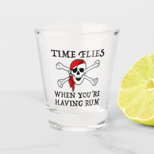 Verre A Shot Les mouches du temps quand vous avez du rhum