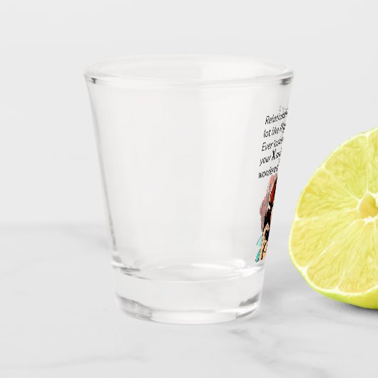 Verre A Shot Les relations sont comme Algebra Funny Quip (Gauche)