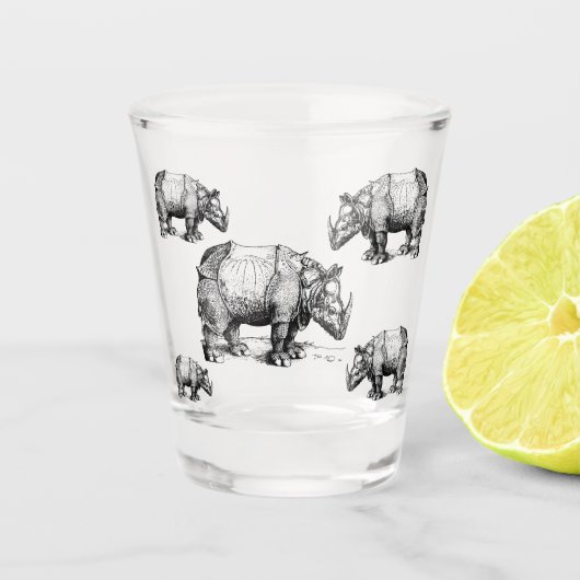 Verre A Shot Les rhinocéros (Devant)