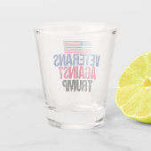 Verre A Shot Les vétérans contre le drapeau américain Trump (Dos)