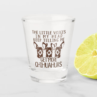 Verre A Shot Les voix de Littles obtiennent plus de chiwawas