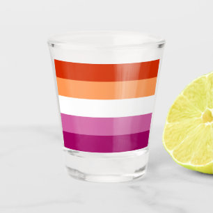 Verre A Shot Lesbian Pride Flag LGBTQ