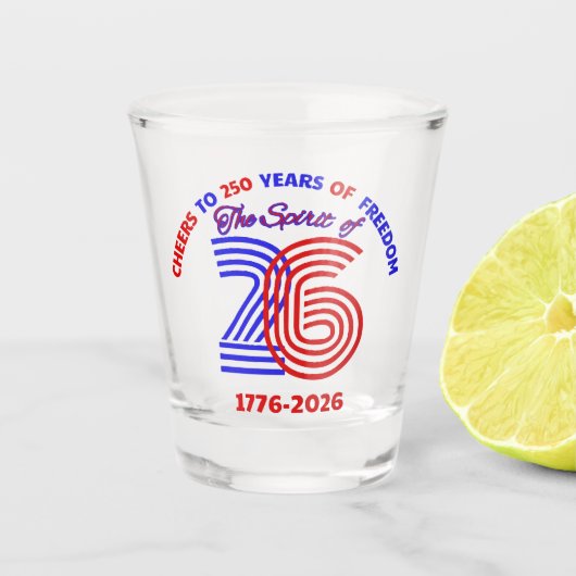 VERRE A SHOT L'ESPRIT DE 26 - CHEERS À 250 ANS (Devant)