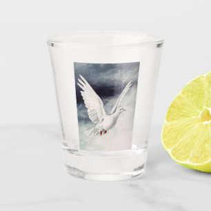 Verre A Shot L'esprit saint sous forme de colombe