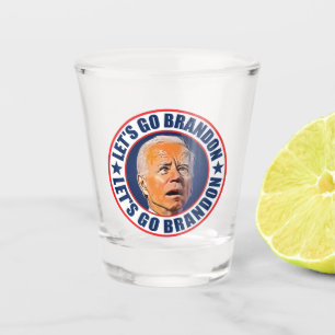 Verre A Shot Let's Go Brandon fjb drôle anti joe Biden vintage