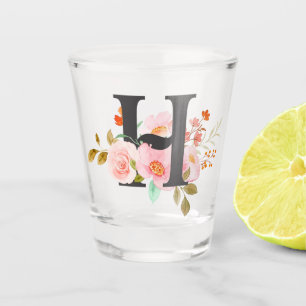 Verre A Shot Lettre H