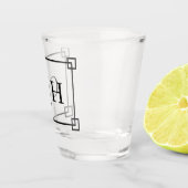 Verre A Shot Lettres classiques modernes de cadre et de (Droite)