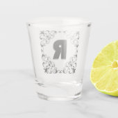 Verre A Shot Lettres d'amour "R" (Dos)