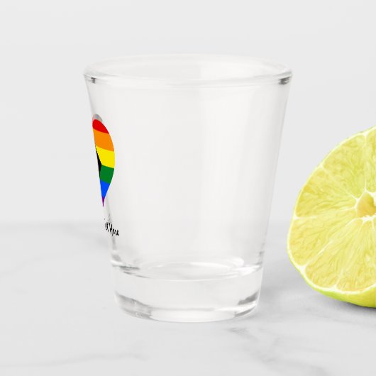 Verre A Shot LGBTQ & Pride - drapeau de progression arc-en-ciel (Droite)