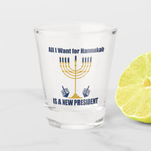 Verre A Shot L'Hanoukka politique juive anti-Trump drôle
