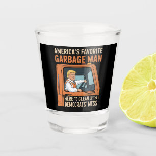 Verre A Shot L'homme à ordures préféré d'Amérique Trump 45 47 É