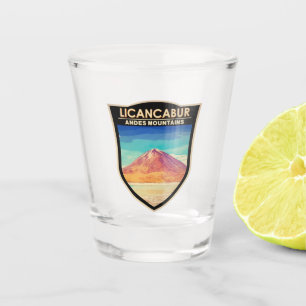 Verre A Shot Licancabur Amérique du Sud Vintage