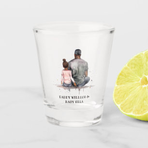 Verre A Shot Lien père et fille noir (4)