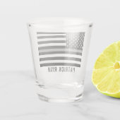 Verre A Shot Ligne mince de gris clair correctif American Flag  (Dos)