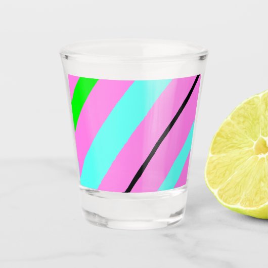 Verre A Shot Lignes colorées (Devant)