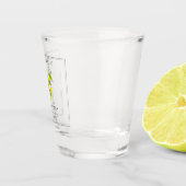 Verre A Shot Limoncello Aquarelle Citrons Faveur de mariage (Droite)
