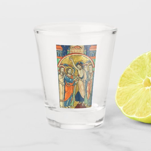 Verre A Shot L'incrédulité de St Thomas de Psalter (Devant)