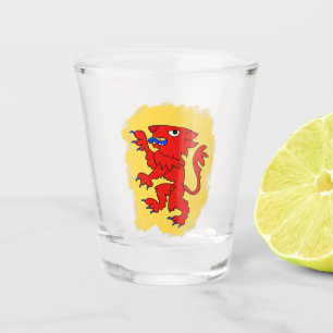 Verre A Shot Lion écossais