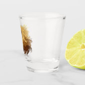 Verre A Shot Lion noir jaune Mandala Sun (Droite)