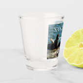 Verre A Shot Lions de la mer de San Diego (Gauche)