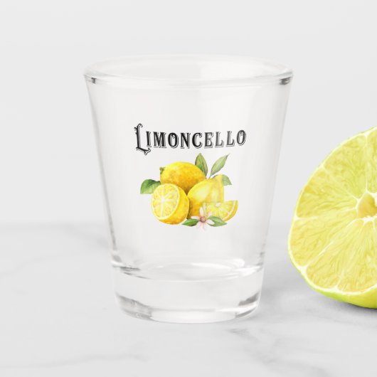 Verre A Shot Liqueur italien Limoncello (Devant)
