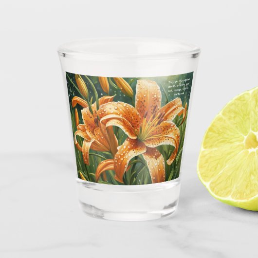 Verre A Shot Lis d'un tigre (Devant)