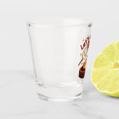 Verre A Shot Lit Firepit - mignon Marshmallow & Hot Dog (Gauche)